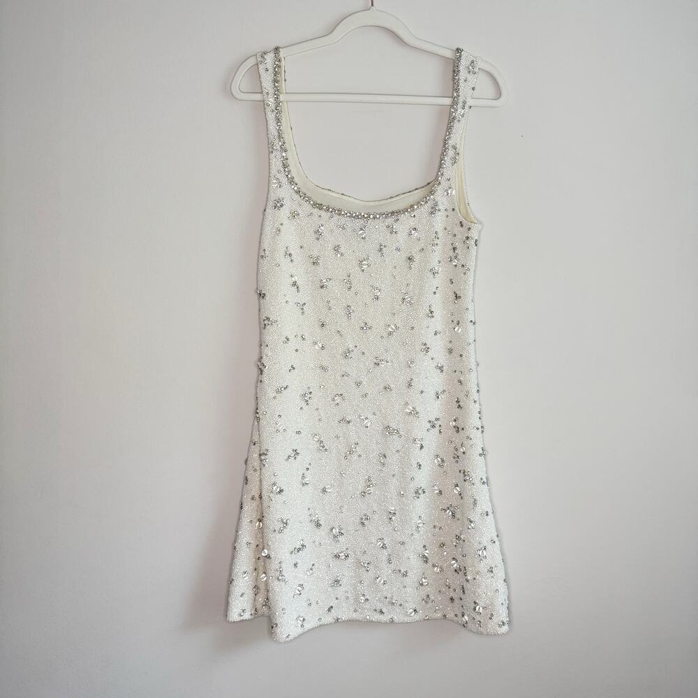 Clio Peppiatt White Bridal Party Crystal Dress Size XXL / US 12 - Picture 11 of 15